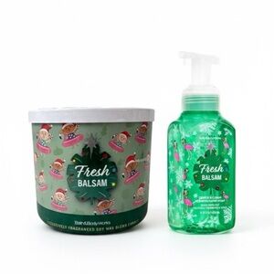 Bath & Body Works Fresh Balsam Hand Soap and 14.5 oz. Candle - NWT